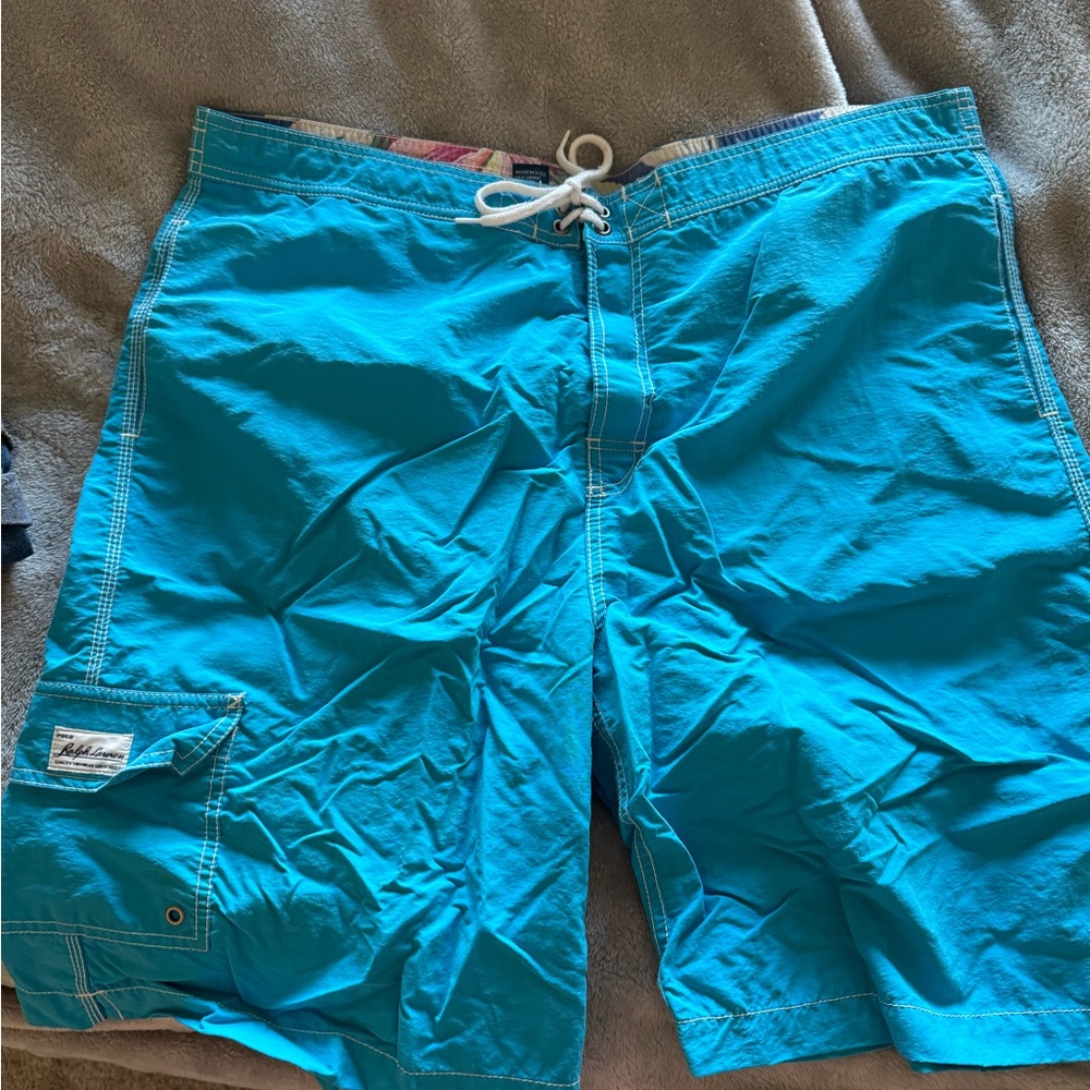 Ralph Lauren Turquoise Board Shorts